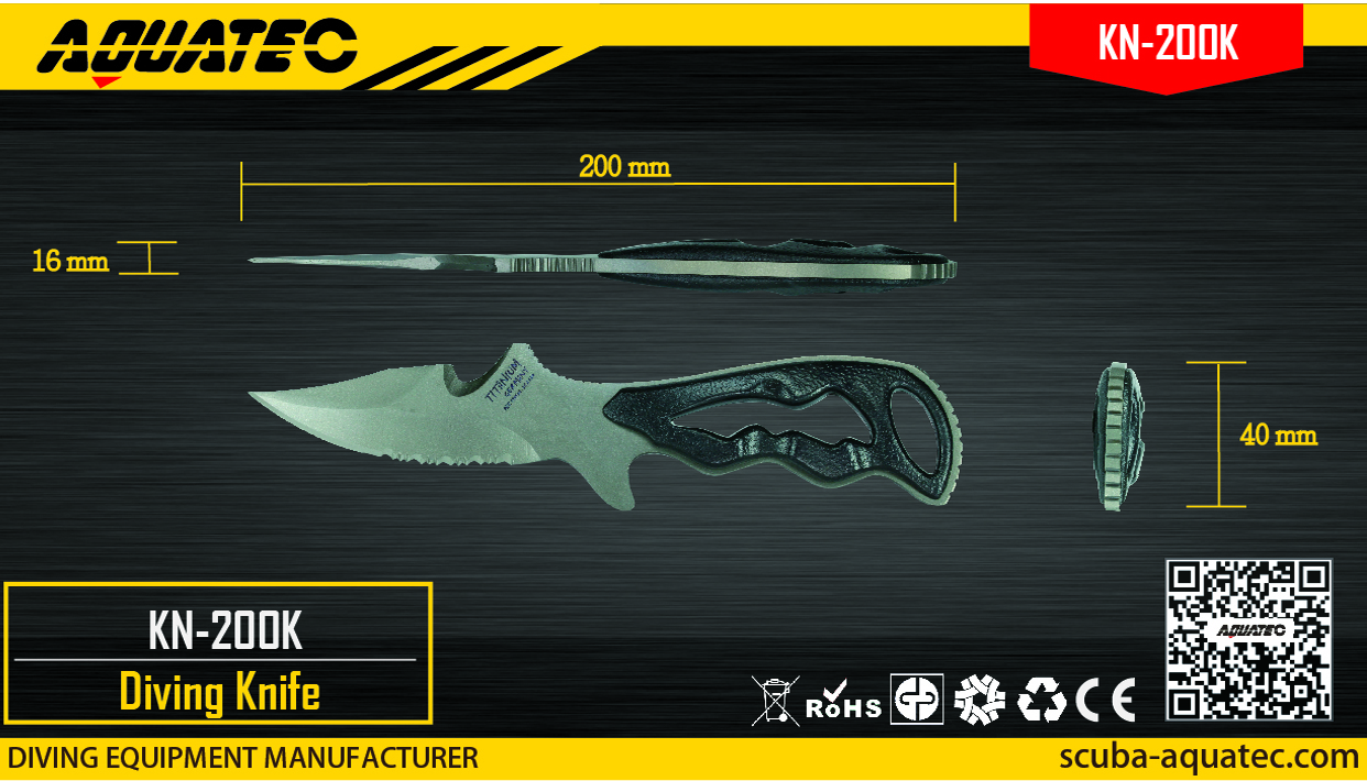 Aquatec T-Rex Titanium Dive Knife ($165)