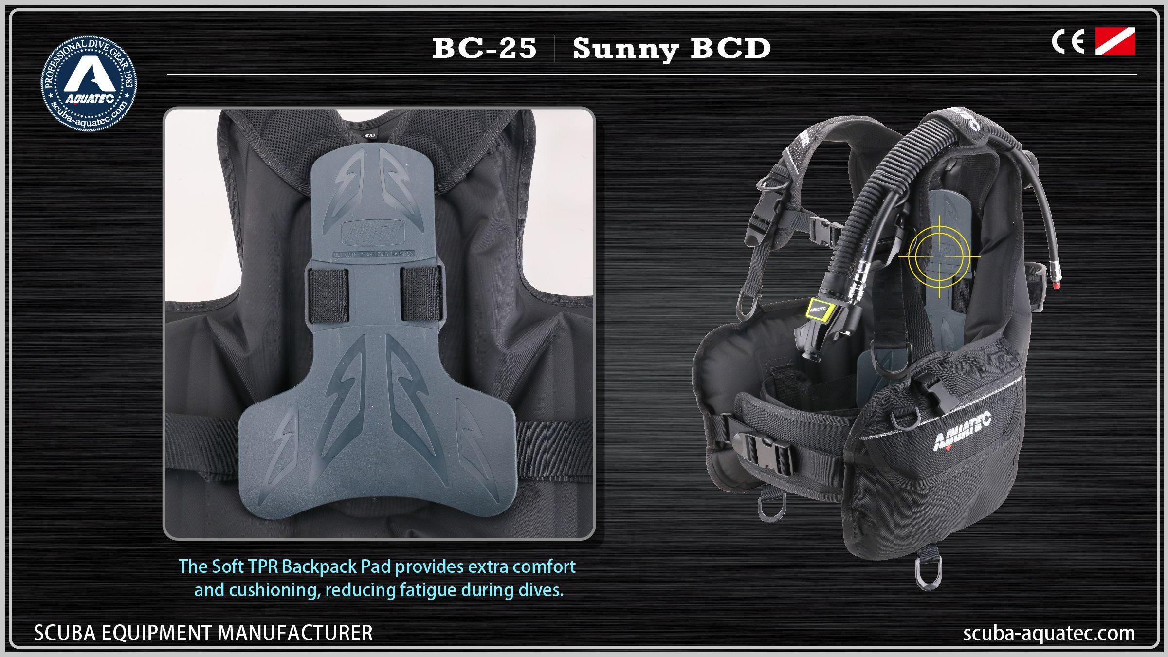 BC-25 Aquatec Potápěčský BCD pro Začátečníky