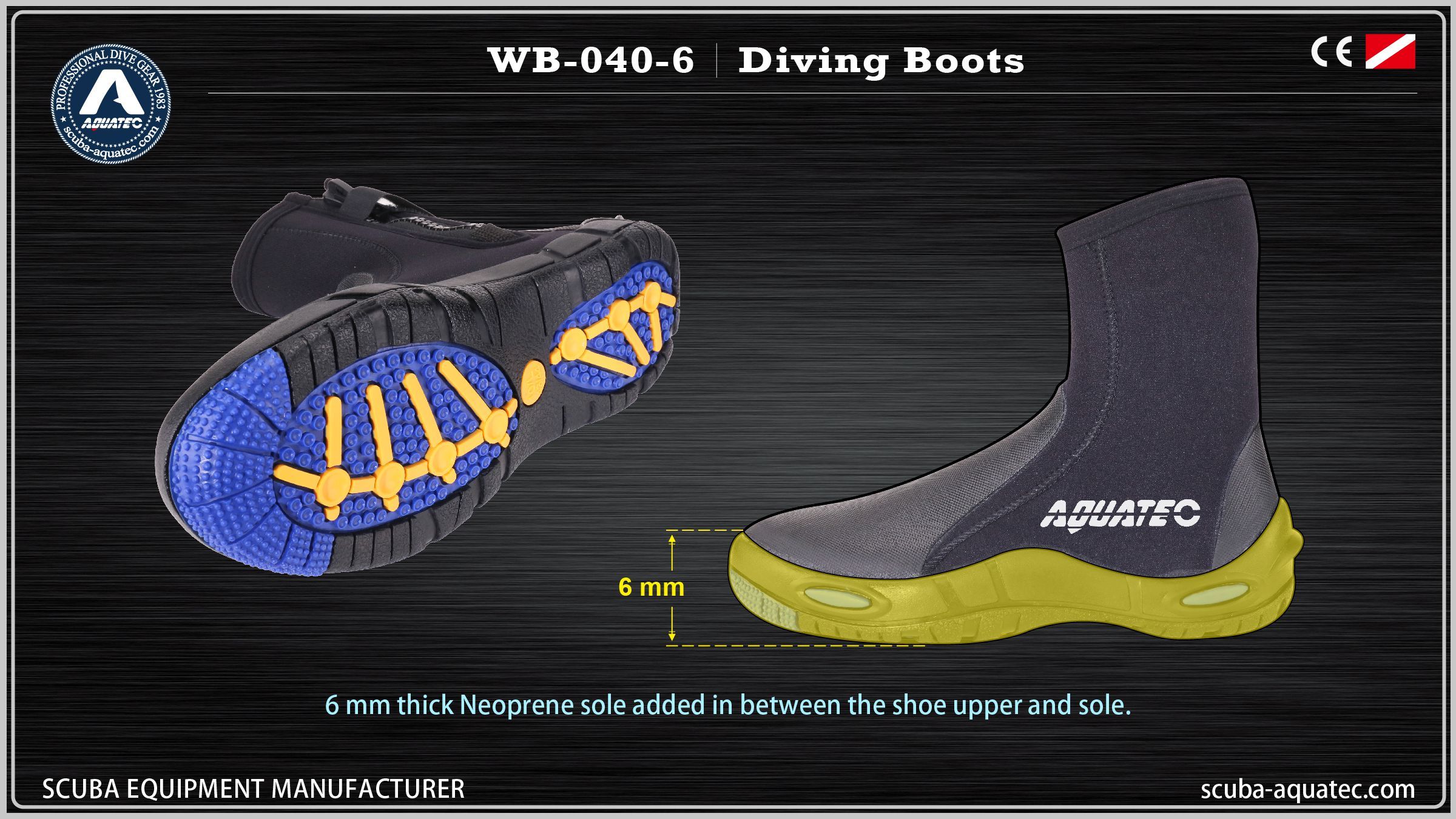 WB-040-6 Aquatec duikschoenen